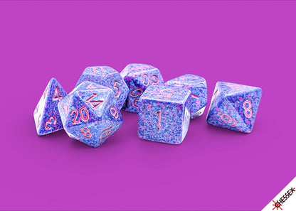 Speckled 7-die Set Polyhedral Purple Passion