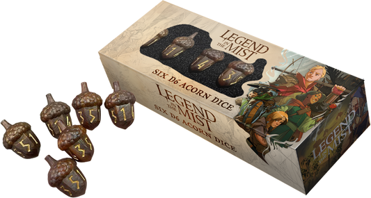Legend In The Mist Resin D6 Acorn Dice Set