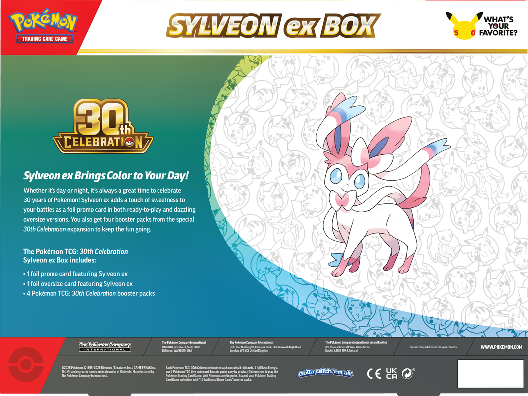 Pokemon 30th Celebration Sylveon Ex (EN)