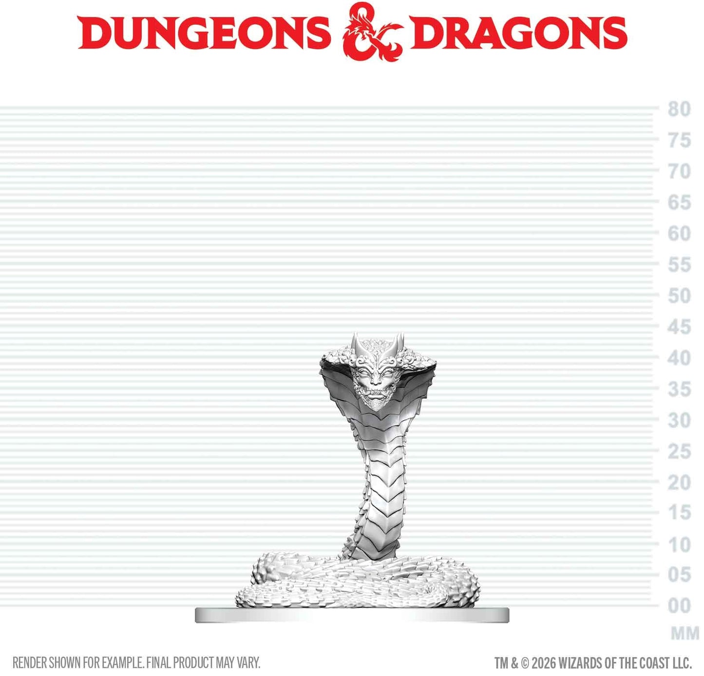 D&D Unpainted Minis Wv29 Guardian Naga