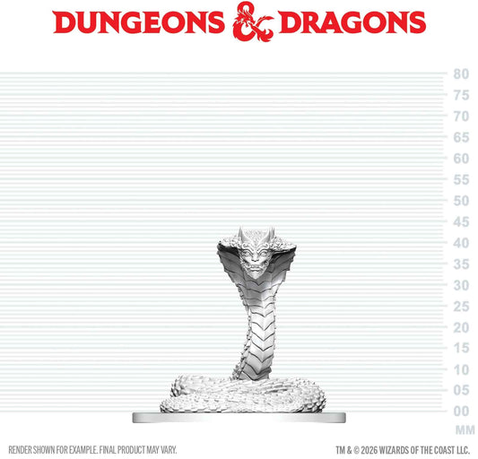 D&D Unpainted Minis Wv29 Guardian Naga