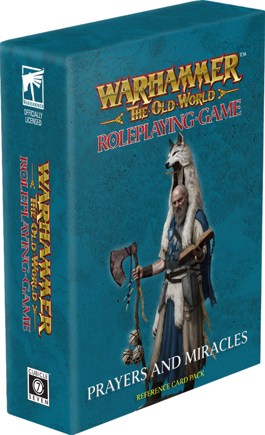 Warhammer RPG The Old World Prayers and Miracles Cards