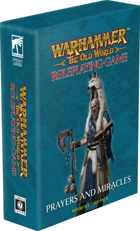 Warhammer RPG The Old World Prayers and Miracles Cards