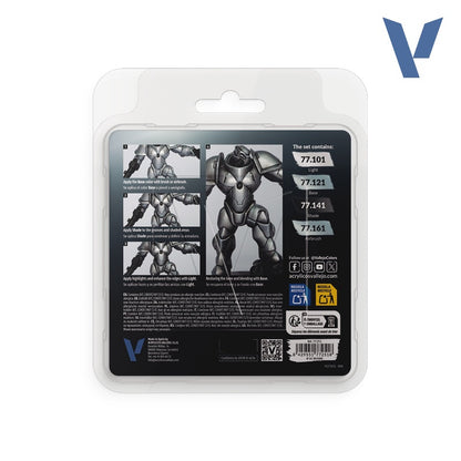 Vallejo: True Metallic Metal Sterling Silver Paint Set