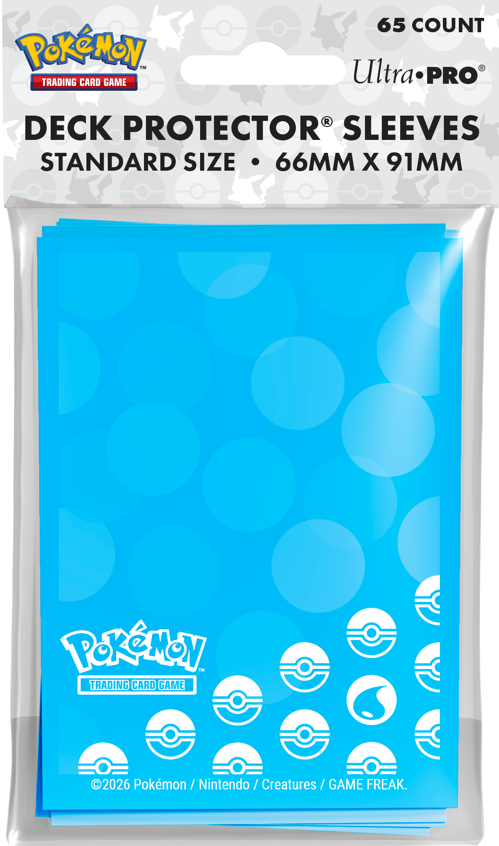UP D-PRO Pokémon Energy Water Type 65ct