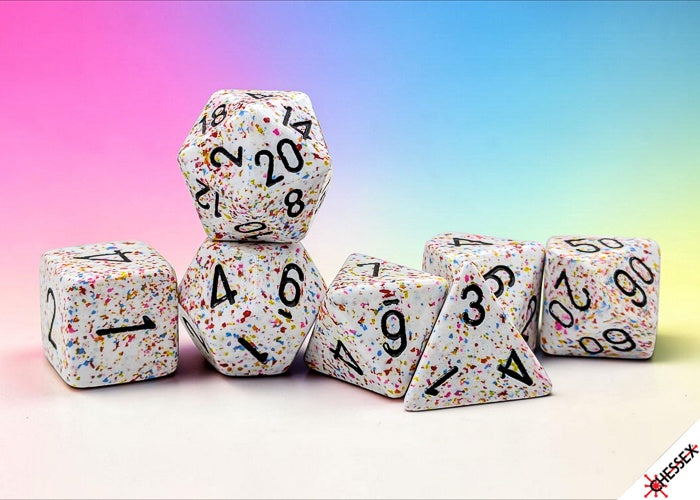 Speckled 7-die Set Polyhedral Birthday