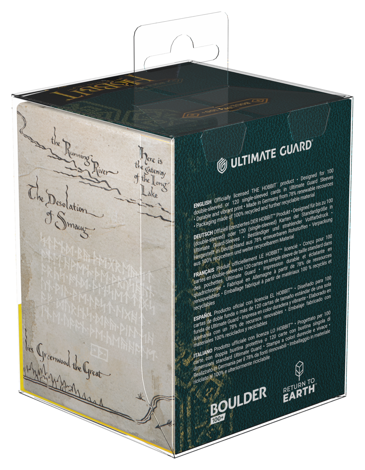 Ultimate Guard RTE Deck Case Boulder 100+ The Hobbit - ThrÓr’s Map