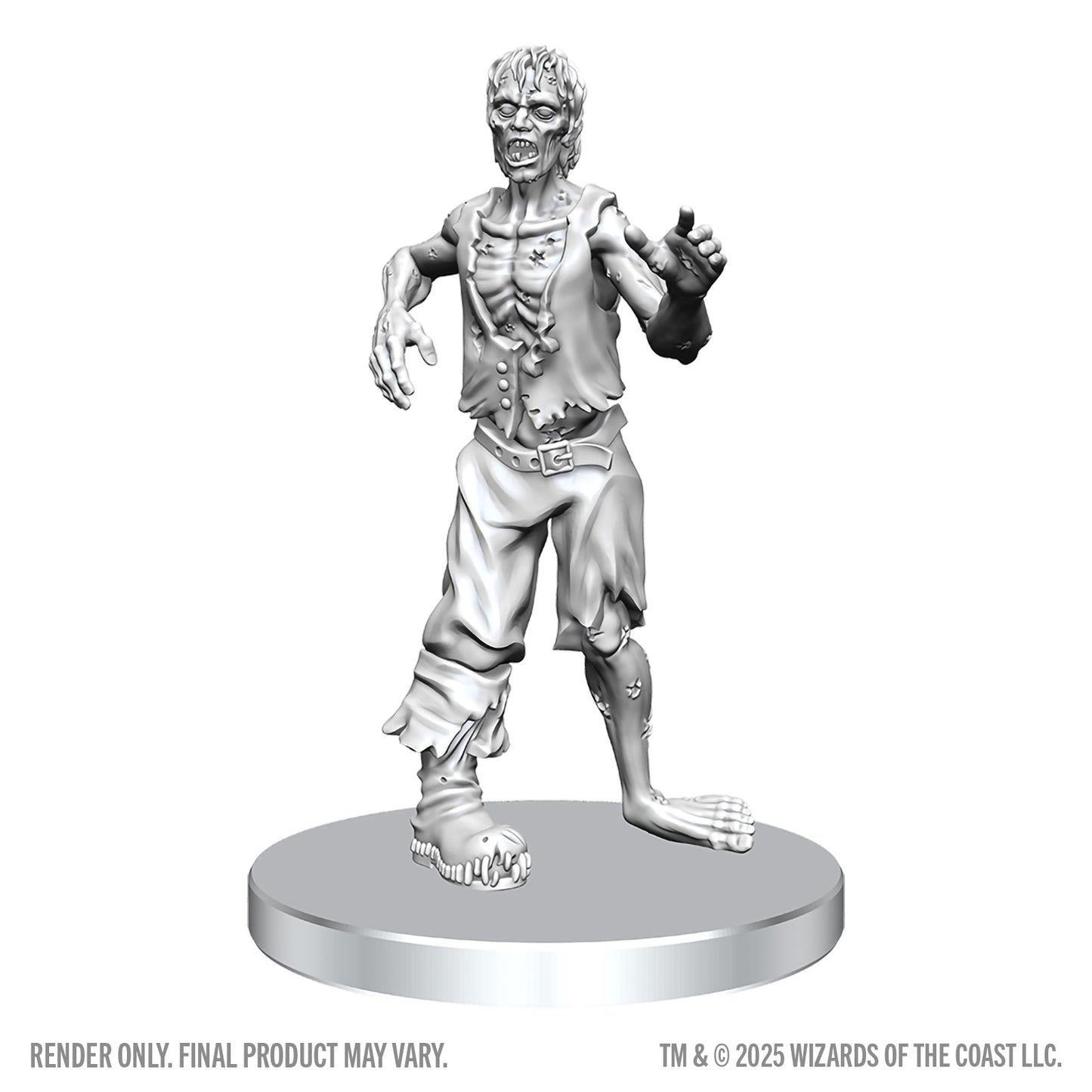 D&D Unpainted Minis Wv28 Classic Vampire & Classic Zombie
