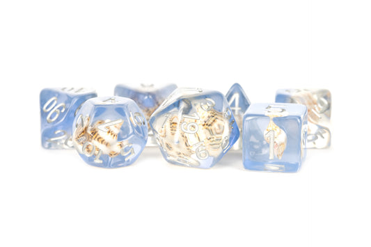 Resin 7 Dice Set Sea Conch Inclusion 16Mm