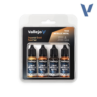 Vallejo: True Metallic Metal Imperial Gold Paint Set