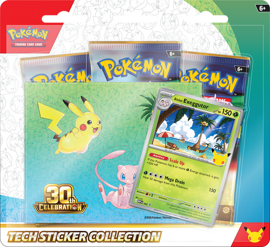 Pokemon 30th Celebration Tech Sticker Collection Aloan Exeggutor (EN)