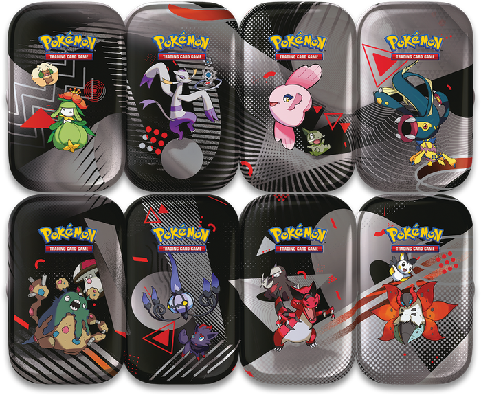 POKEMON FRENCH UNOVA 8CT MINI TIN DISPLAY