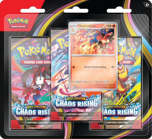Pokemon TCG ME04 Chaos Rising 3 Pack Blister (EN) (PRE ORDER)