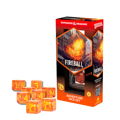 D&D Adventure Dice Fireball