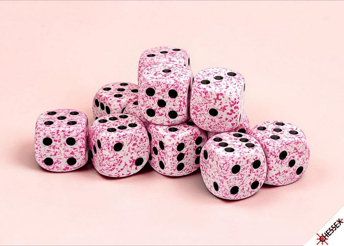 Speckled 12d6 Pink 16mm