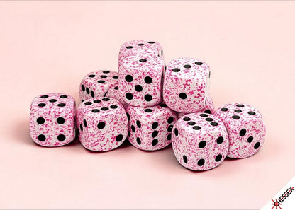 Speckled 12d6 Pink 16mm