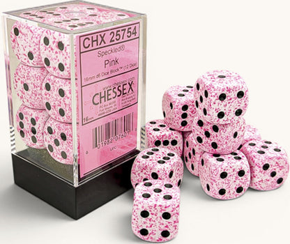 Speckled 12d6 Pink 16mm