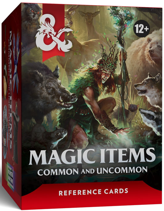 D&D RPG Reference Cards Magic Items Common And Uncommon