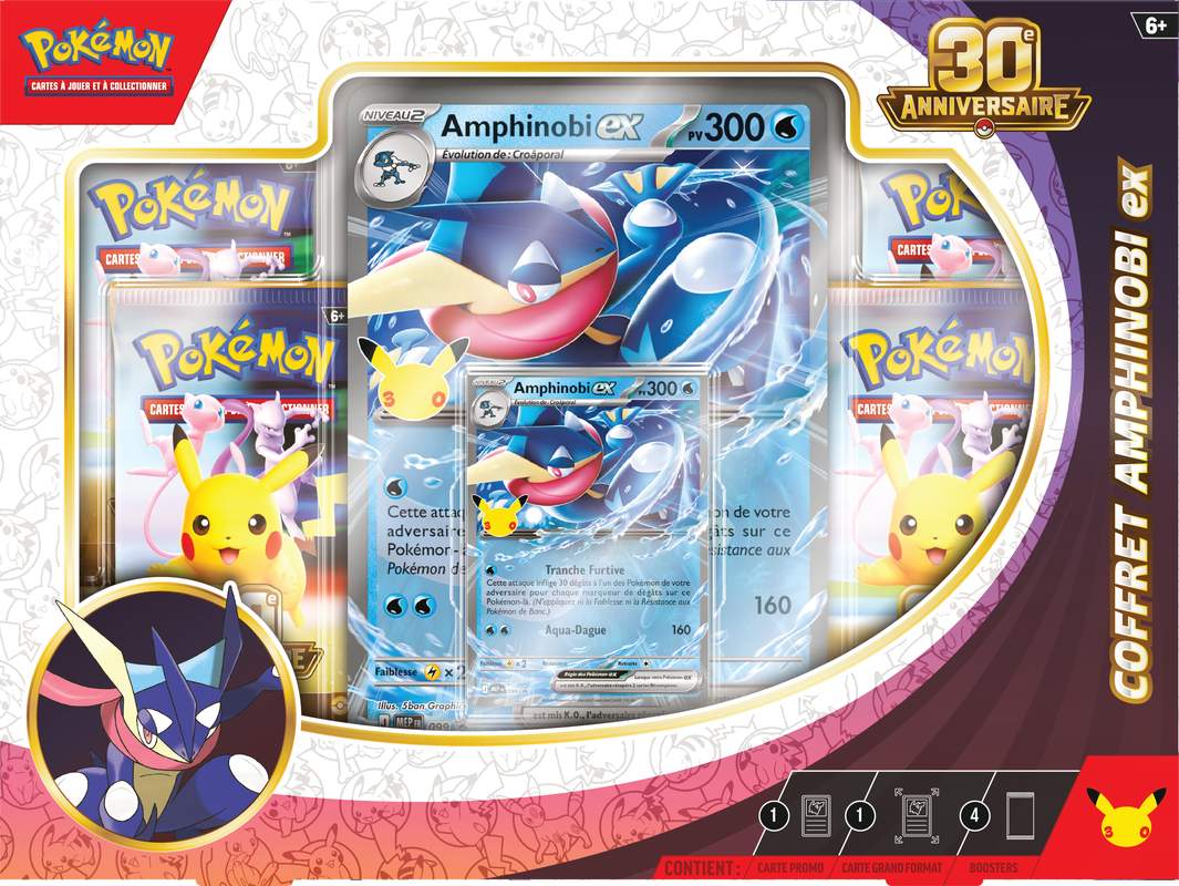 Pokemon French 30th Celebration Greninja Ex Box (FR)