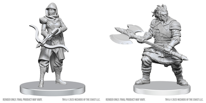 D&D Unpainted Minis Wv28 Assassin & Berserker