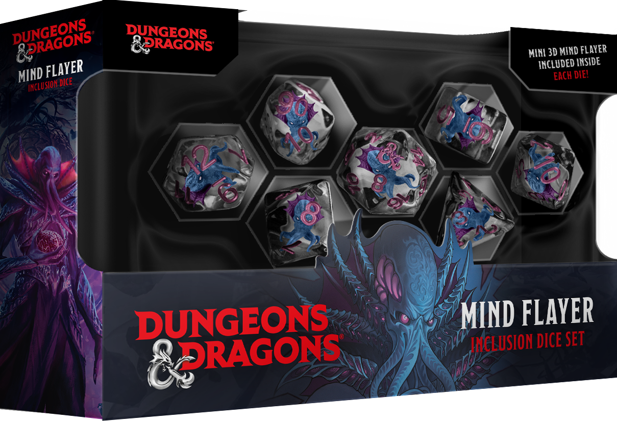 D&D Mind Flayer Resin Dice Set