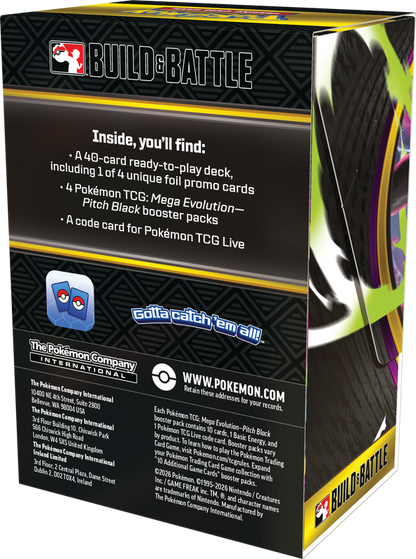 Pokemon TCG ME05 Pitch Black Build & Battle Box Display (EN)