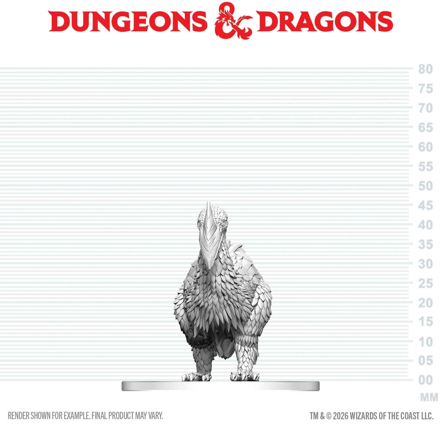 D&D Unpainted Minis Wv29 Axe Beak