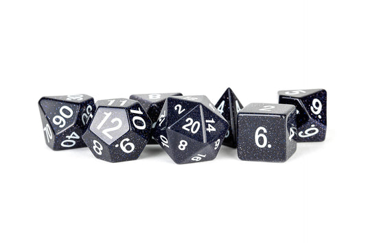Stone 7 Dice Set Blue Sandstone 16Mm