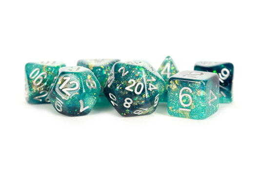 Resin 7 Dice Set Eternal Teal/Black 16Mm