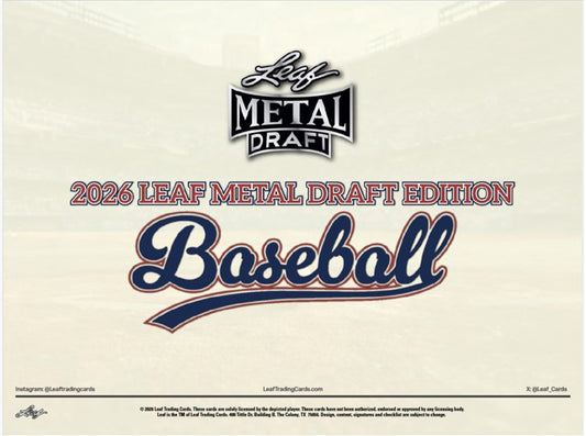 Leaf Metal Draft Baseball 2026 Mega