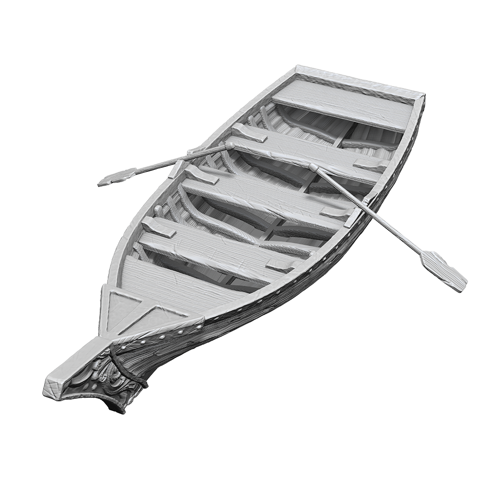 Wizkids Unpainted Minis Wv18 Rowboat And Oars