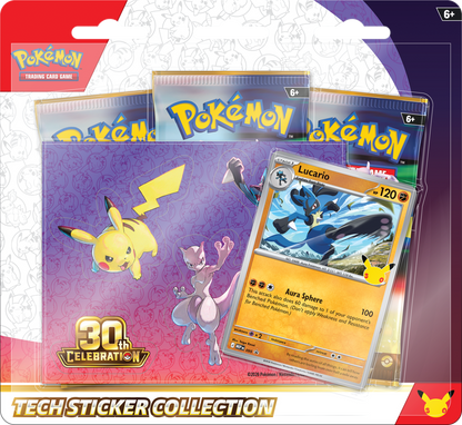 Pokemon 30th Celebration Tech Sticker Collection Lucario (EN)