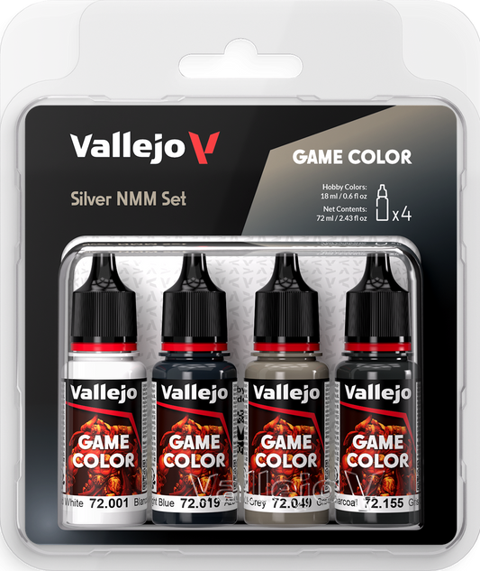 Vallejo: Game Color Set Silver Non Metallic Metal
