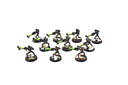 NECRONS 10 NECRON Warriors #5 WELL PAINTED Warhammer 40k