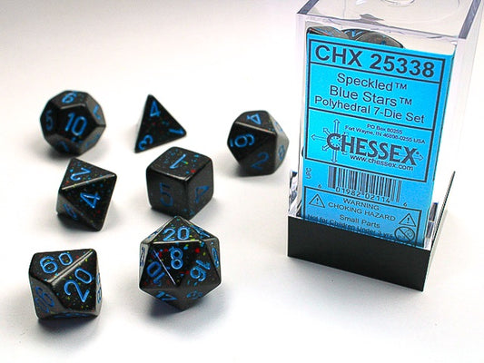 Speckled 7-Die Set Blue Stars Chessex Dice (CHX25338)