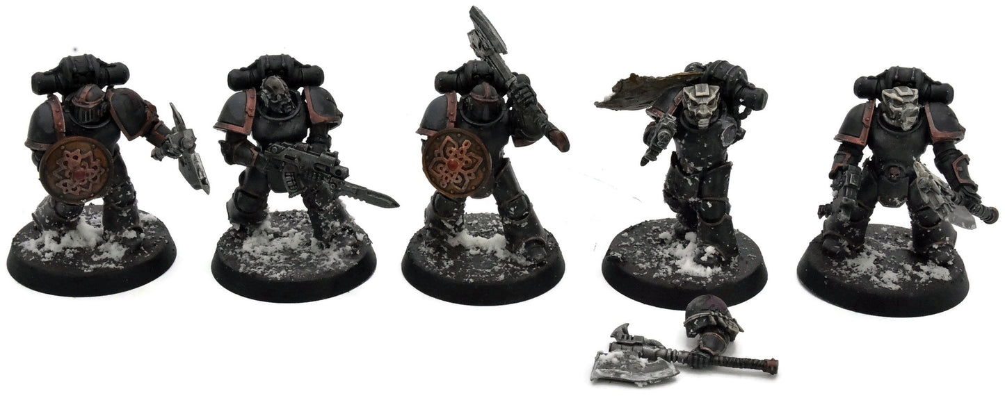 SPACE MARINES 17 Tactical Marines #1 WELL PAINTED Warhammer 40K Missing One Arm