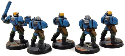 SPACE MARINES 5 Scout #2 WELL PAINTED Warhammer 40K