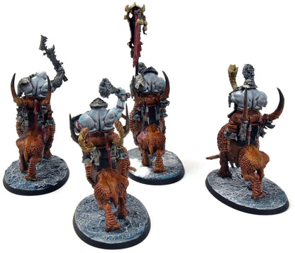 OGOR MAWTRIBES 4 Mournfang Pack #1 WELL PAINTED SIGMAR