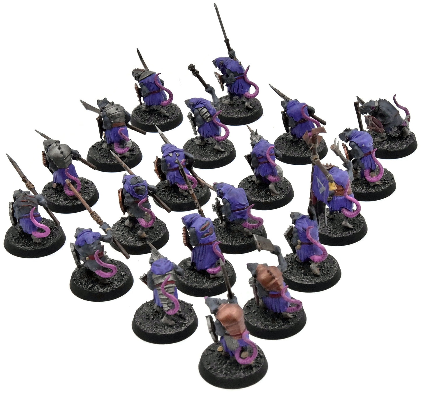 SKAVEN 20 Clanrats #1 WELL PAINTED Warhammer Sigmar