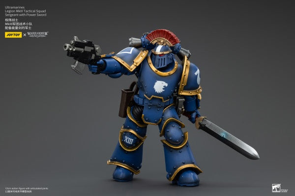 Legion MKIII Tactical Squad Sergeant with Power Sword Ultramarines Joy Toy