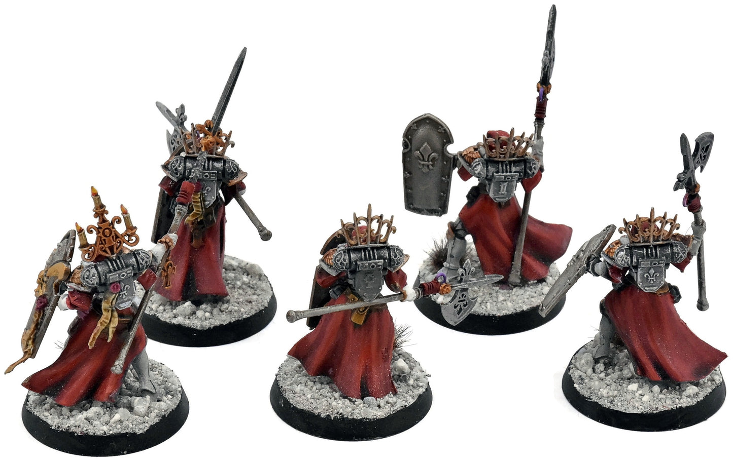 ADEPTA SORORITAS 5 Celestian Sacresants #1 WELL PAINTED Warhammer 40K