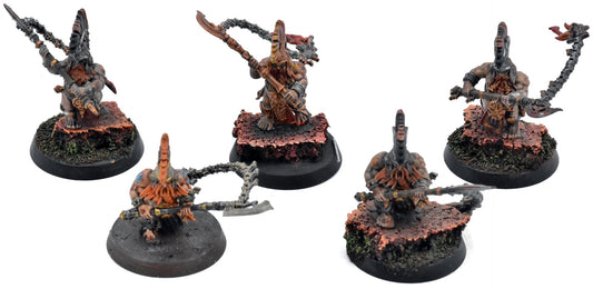 FYRESLAYERS 5 Hearthguard Berzerkers #4 WELL PAINTED Warhammer Sigmar