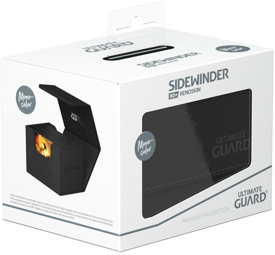 Ultimate Guard Deck Case Sidewinder 80+ Monocolor Black
