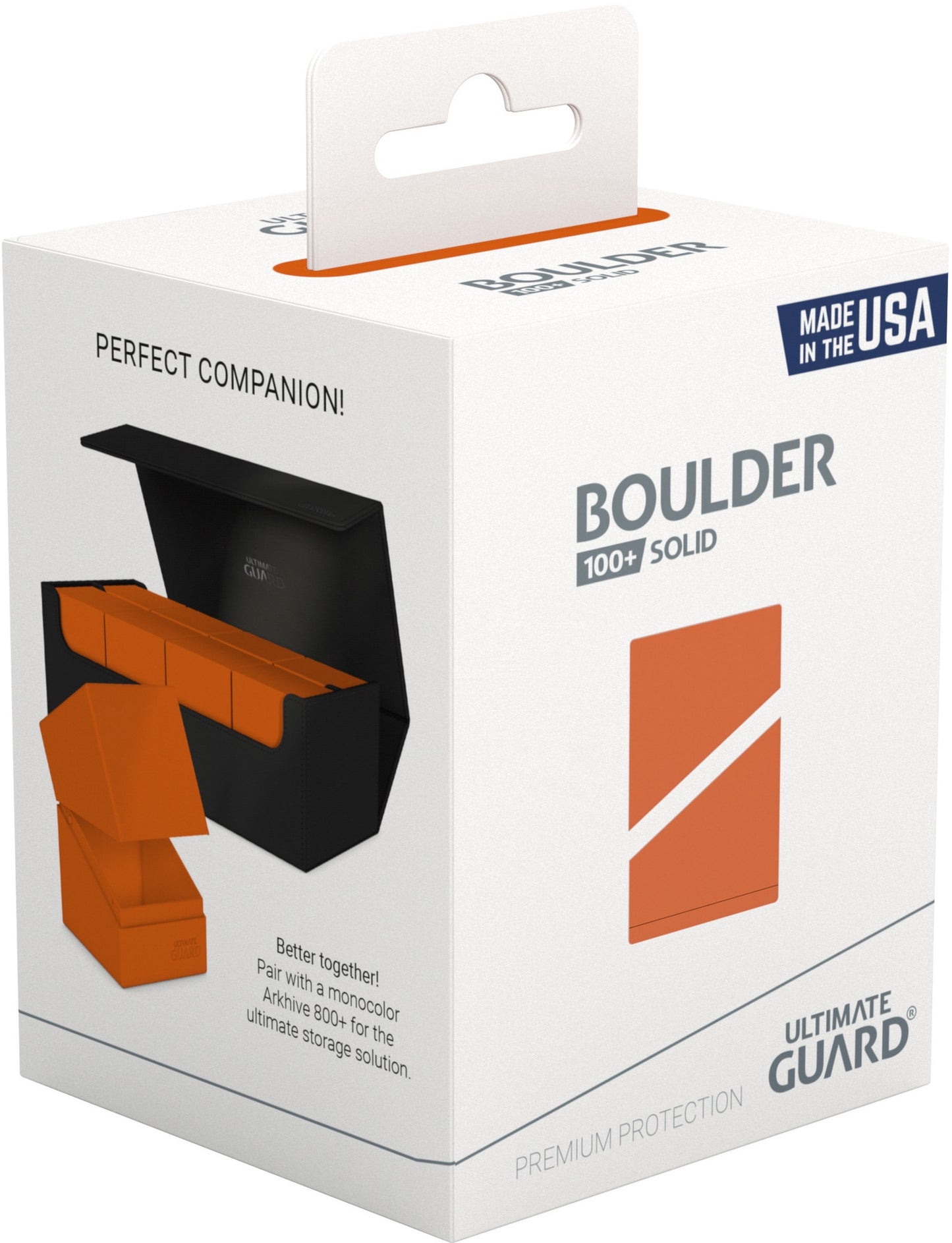 Ultimate Guard Deck Case Boulder 100+ Solid Orange