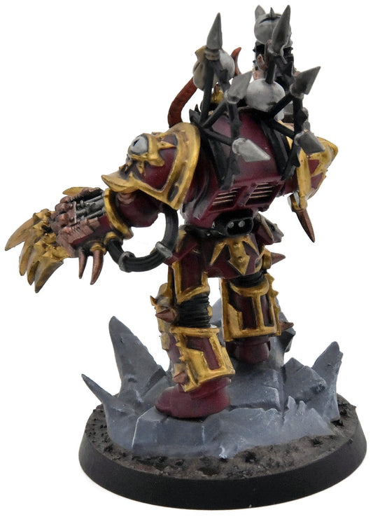 CHAOS SPACE MARINES Chaos Lord In Terminator Armour #1 WELL PAINTED 40K