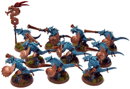 SERAPHON 10 Saurus Warriors #1 PRO PAINTED Sigmar