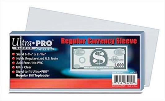 Ultra Pro Sleeves Currency Regular 100ct
