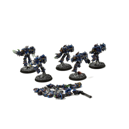 CHAOS SPACE MARINES 5 Raptors #1 WELL PAINTED 40K magnetized