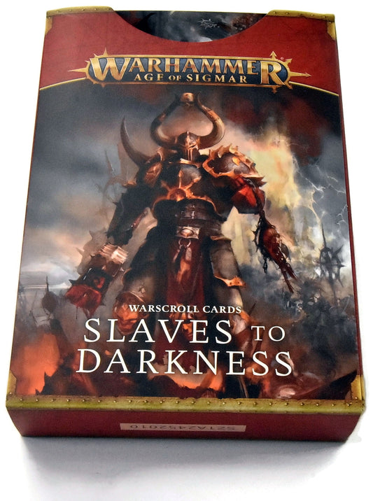 SLAVES TO DARKNESS Warscroll Cards #1 Sigmar
