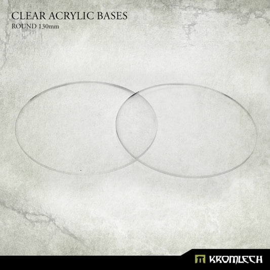 Clear Acrylic Bases - Round 130mm (2)
